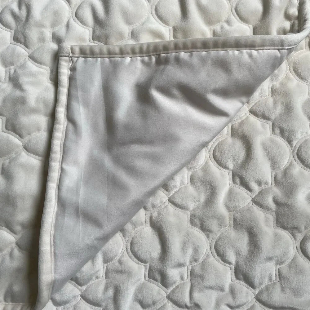 Pillow Shams Pillowcases Patterned Microfiber Cream Set of 2 20